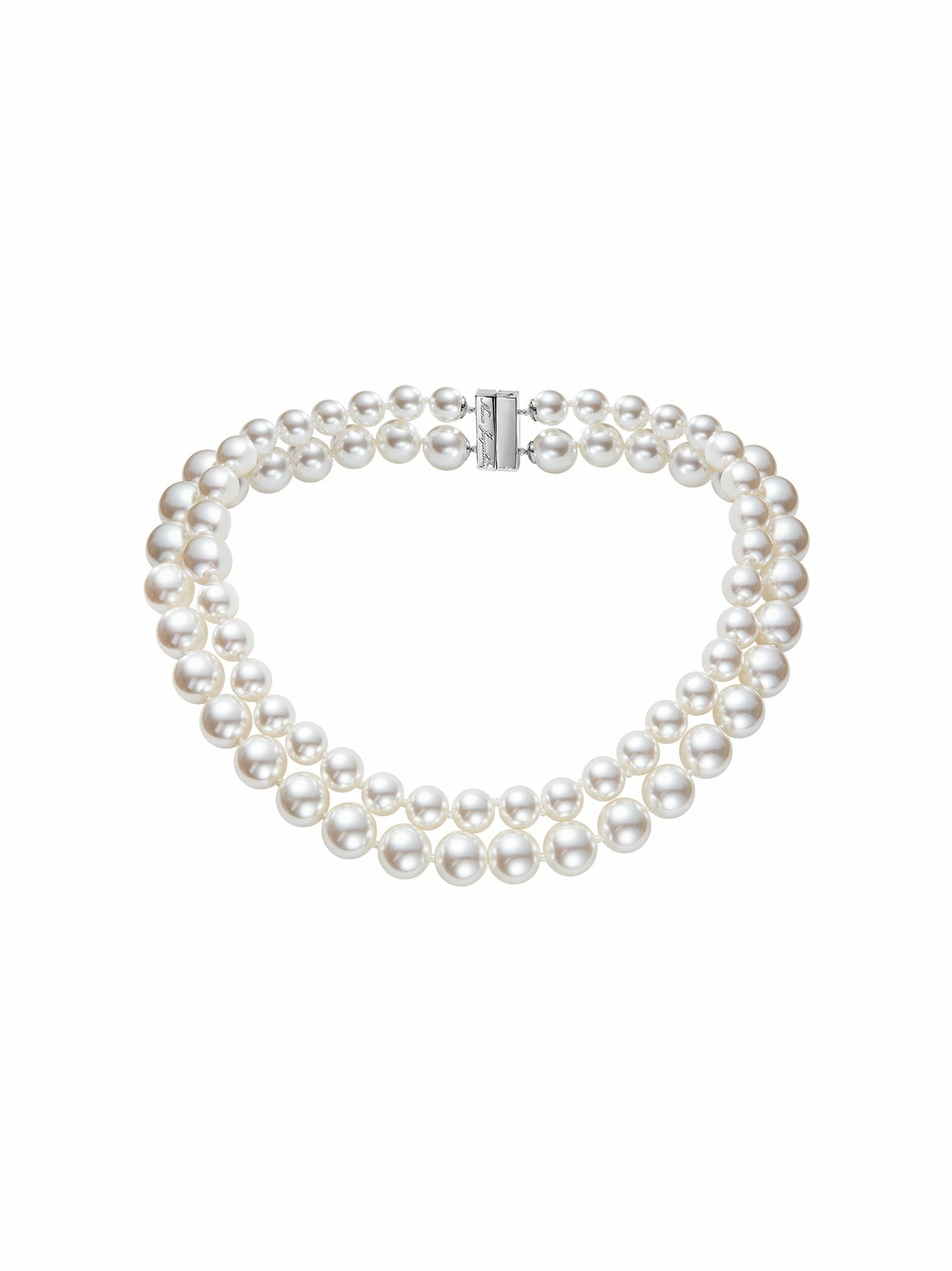 Nana Jacqueline Marisa Necklace: White Pearl Necklace for Bridal Shower White