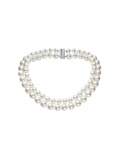 Nana Jacqueline Marisa Necklace: White Pearl Necklace for Bridal Shower White