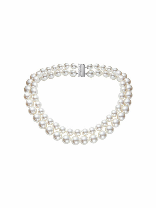 Nana Jacqueline Marisa Necklace: White Pearl Necklace for Bridal Shower White