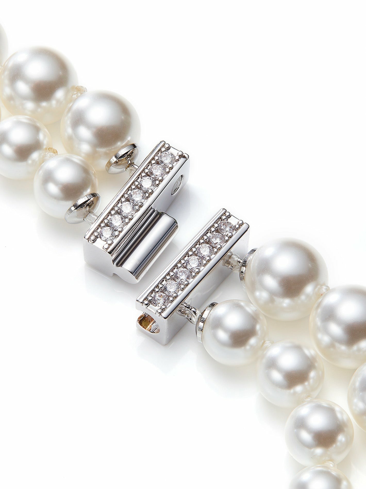 Nana Jacqueline Marisa Necklace: White Pearl Necklace for Bridal Shower White