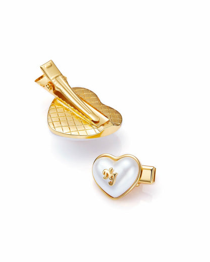 Nana Jacqueline Valencia Hair Pins: Gold Hair Pins for Bridal Shower White