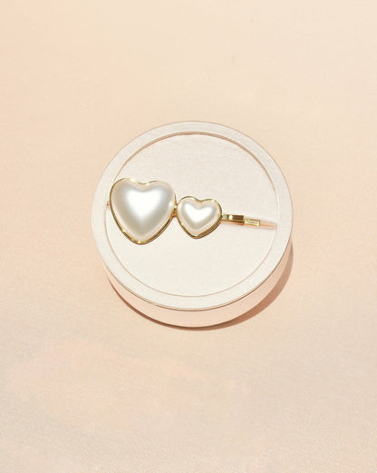 Nana Jacqueline Valencia Hair Clip: Gold Hair Clip for Date Night White