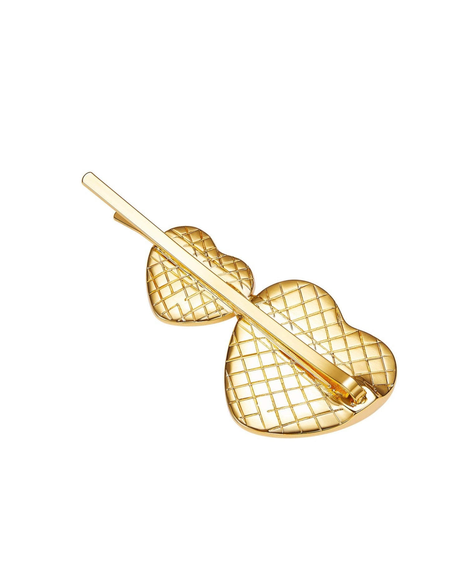 Nana Jacqueline Valencia Hair Clip: Gold Hair Clip for Date Night White