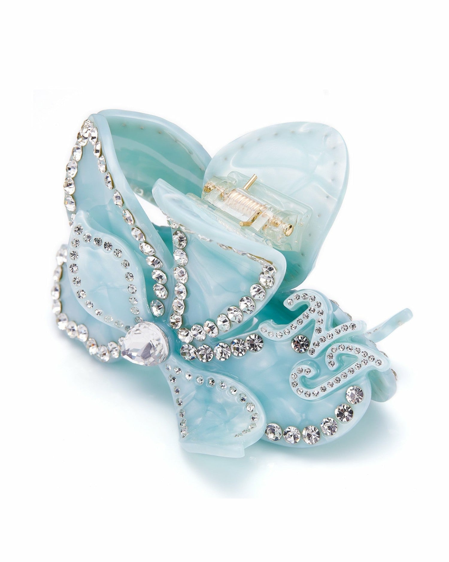 Nana Jacqueline Ariella Hair Clip: Blue Hair Clip for Wedding Guest Blue