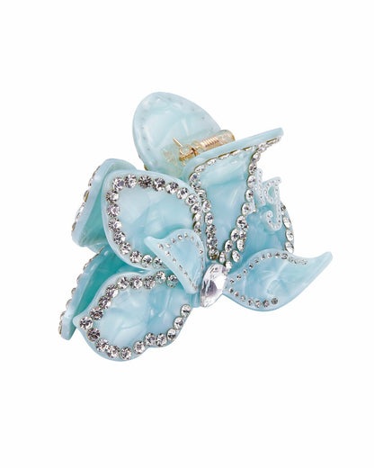 Nana Jacqueline Ariella Hair Clip: Blue Hair Clip for Wedding Guest Blue