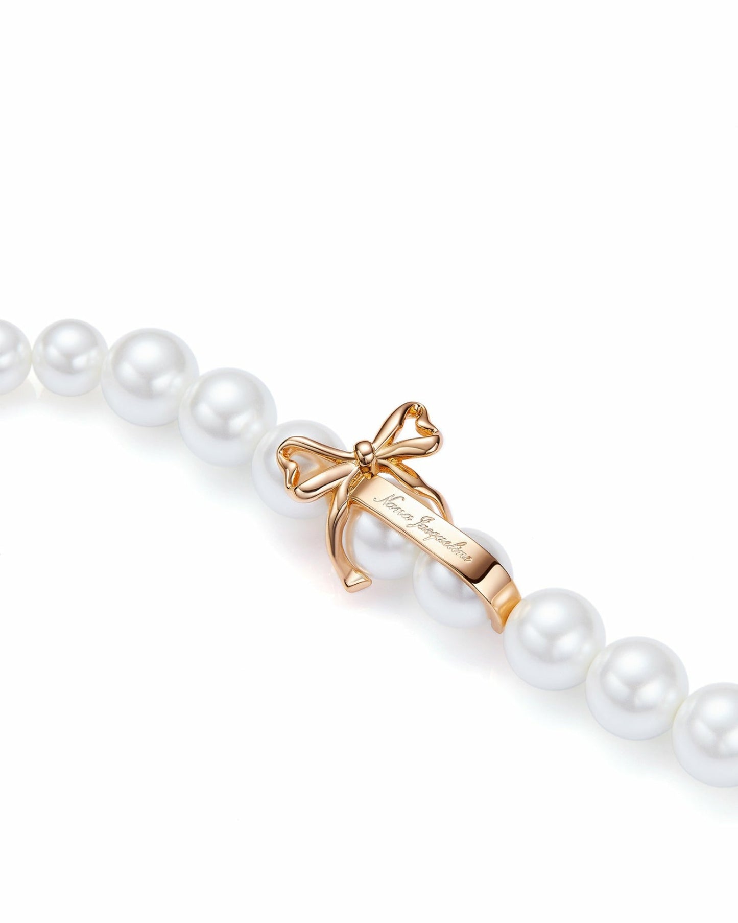 Nana Jacqueline Julisa Necklace: White Pearl Necklace for Bridal Shower White