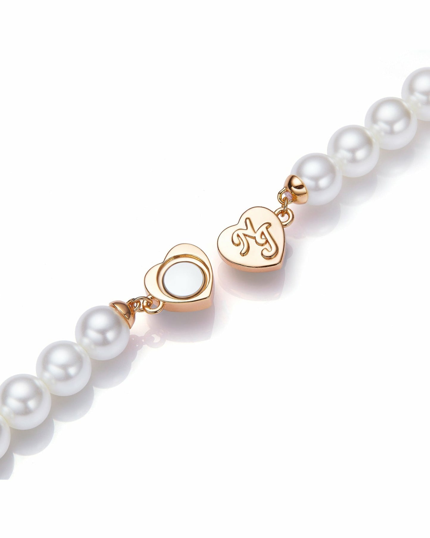 Nana Jacqueline Julisa Necklace: White Pearl Necklace for Bridal Shower White