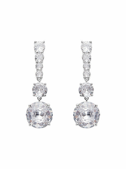 Nana Jacqueline The Timeless Diamond: Silver Jewelry Set for Wedding White