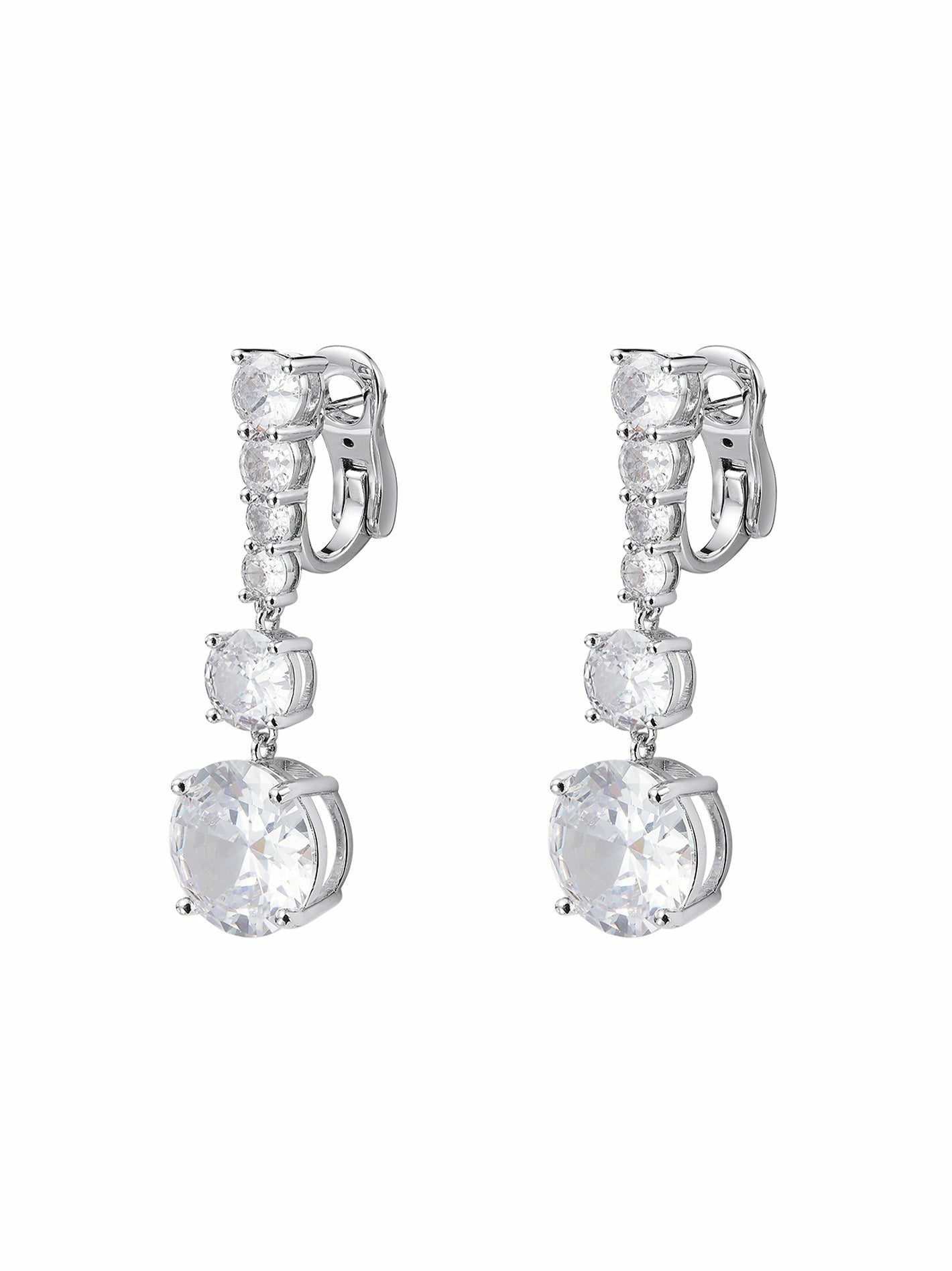 Nana Jacqueline The Timeless Diamond: Silver Jewelry Set for Wedding White