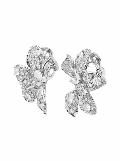 Nana Jacqueline The Midnight Garden: Silver Jewelry Set for Bridal Events White