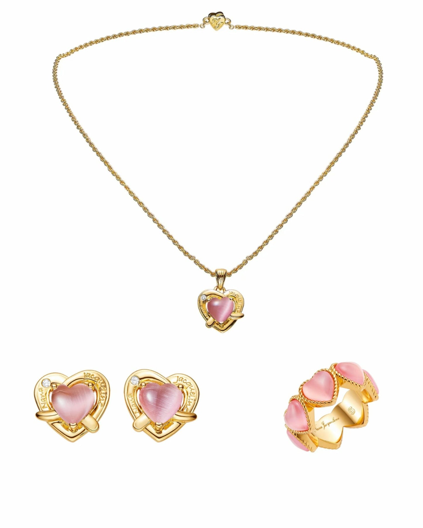 Nana Jacqueline Blush Reverie: Pink Jewelry Set for Mother's Day Gift Pink