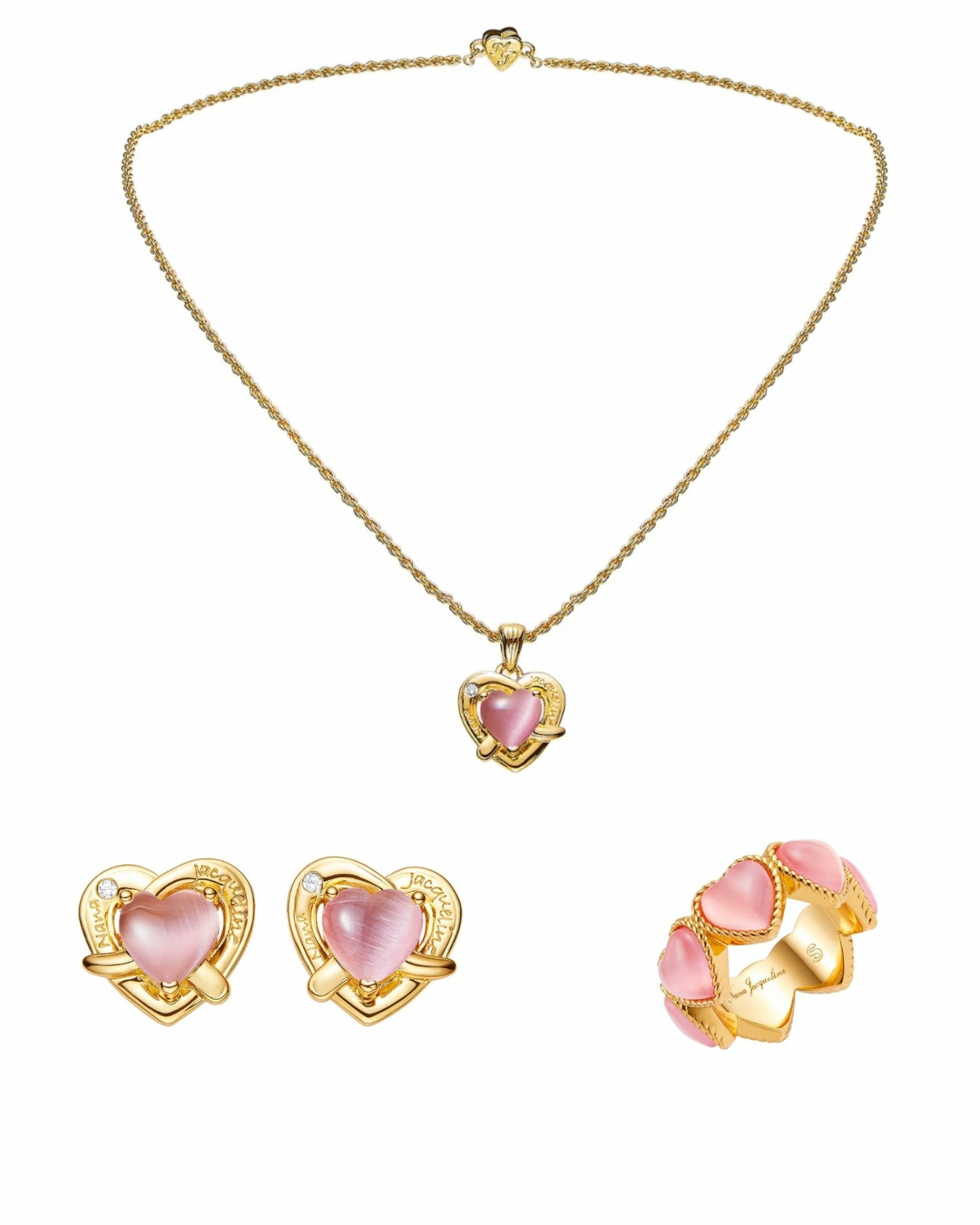 Nana Jacqueline Blush Reverie: Pink Jewelry Set for Mother's Day Gift Pink