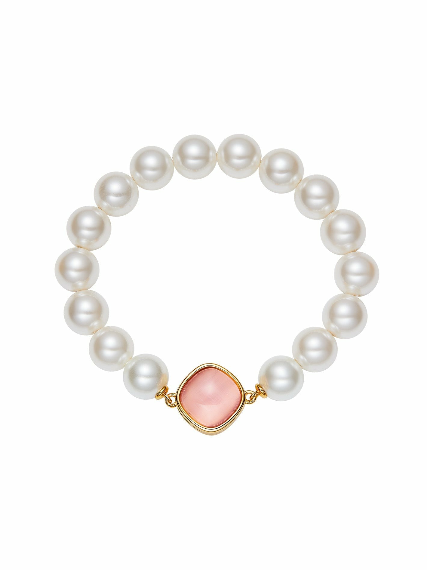 Nana Jacqueline Pearl Embrace: White Pink Jewelry Bundle for Mother's Day Gift Pink