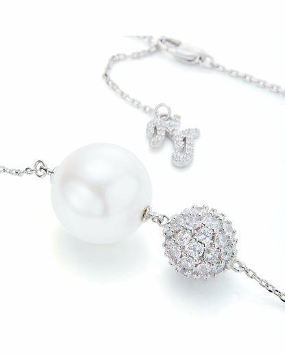 Nana Jacqueline Elegance in Pearl: White Jewelry Set for Mother's Day Gift White