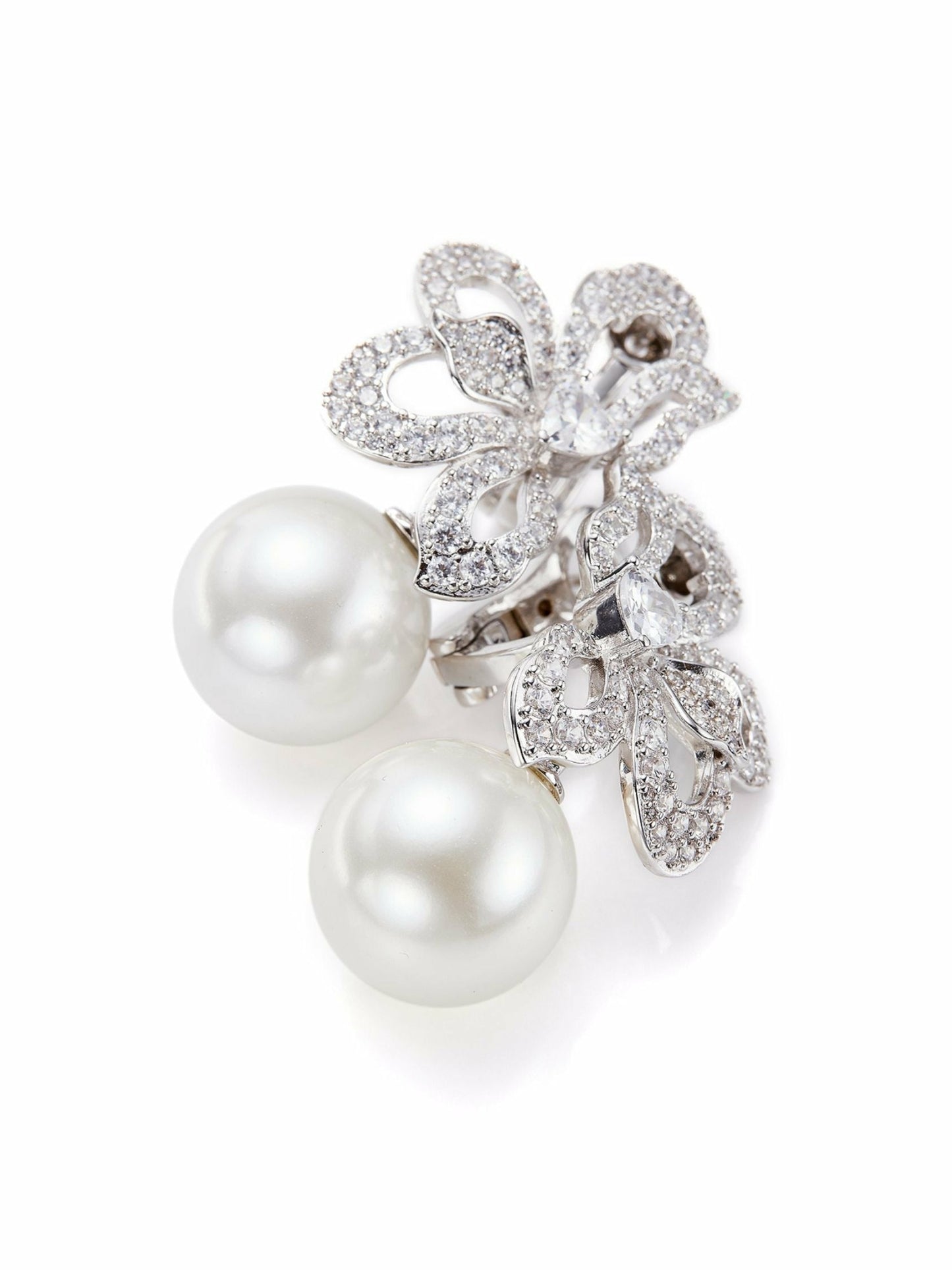 Nana Jacqueline Elegance in Pearl: White Jewelry Set for Mother's Day Gift White