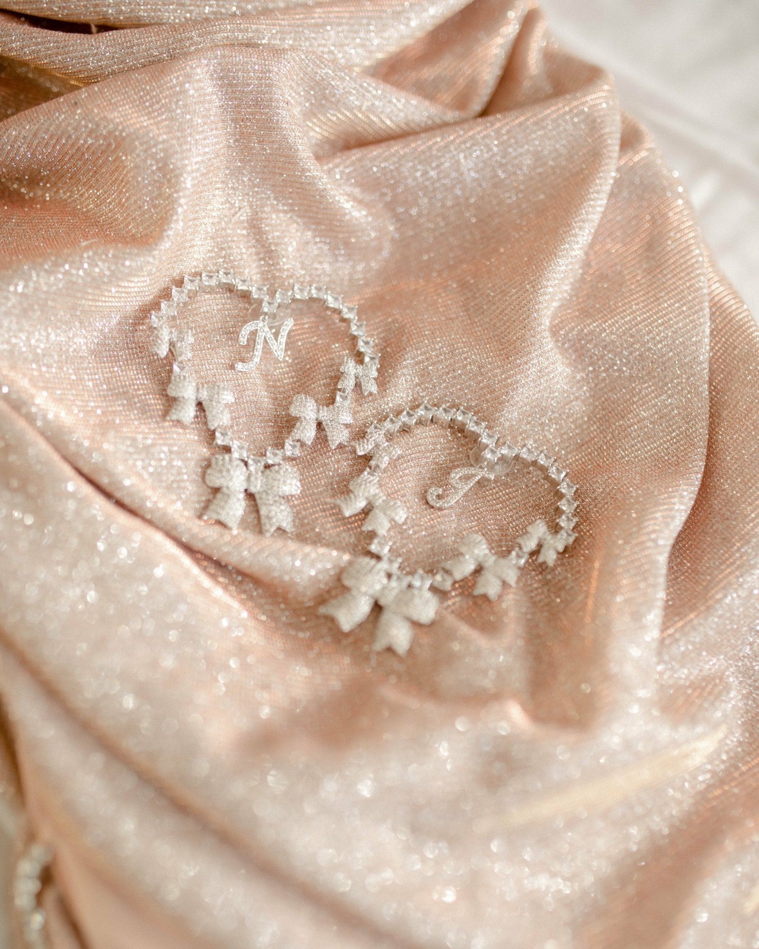 Nana Jacqueline Limited Edition NJ Love Earrings: Silver Earrings for Party Silver