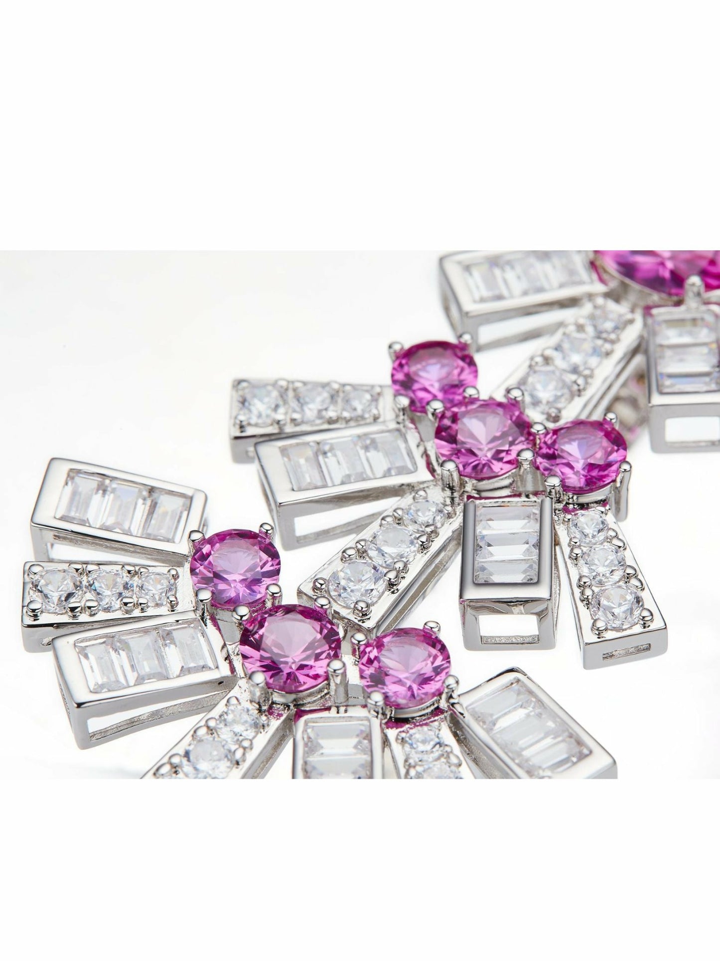 Nana Jacqueline Claira Earrings: Pink Earrings for Cocktail Party Pink