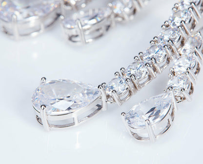 Nana Jacqueline Miah Earrings: Silver Earrings for Cocktail Party White