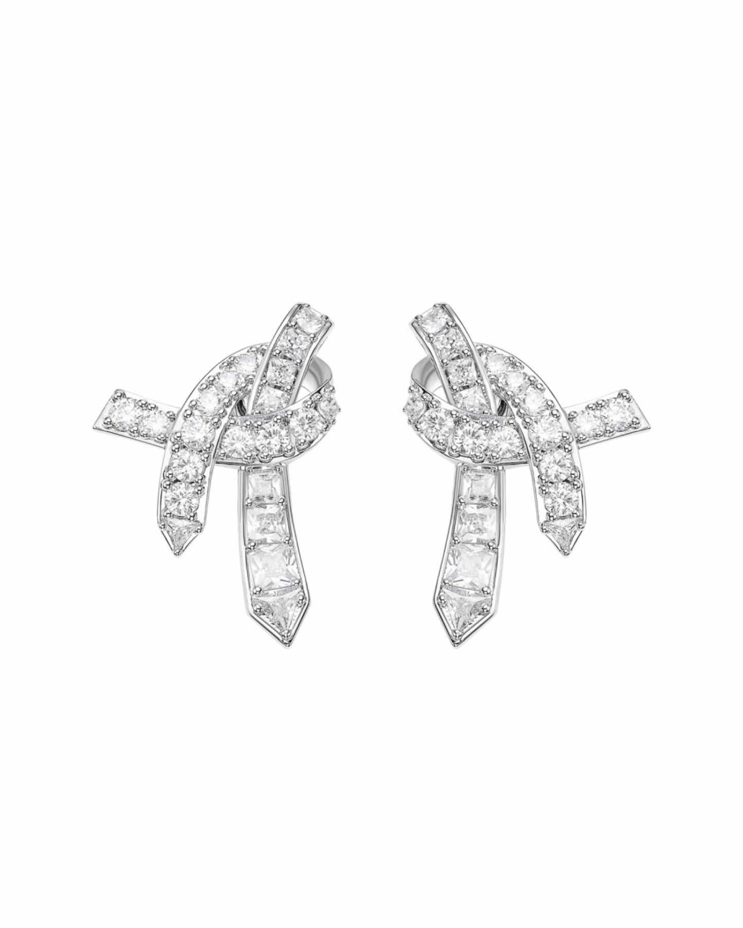 Nana Jacqueline Nicolette Earrings: White Earrings for Bridal Shower White
