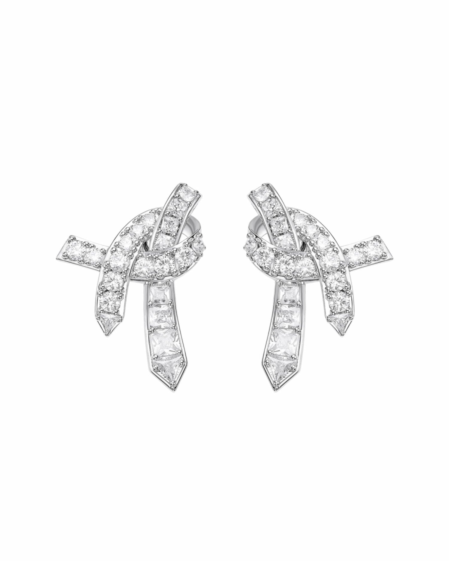 Nana Jacqueline Nicolette Earrings: White Earrings for Bridal Shower White