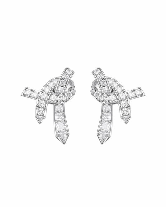Nana Jacqueline Nicolette Earrings: White Earrings for Bridal Shower White