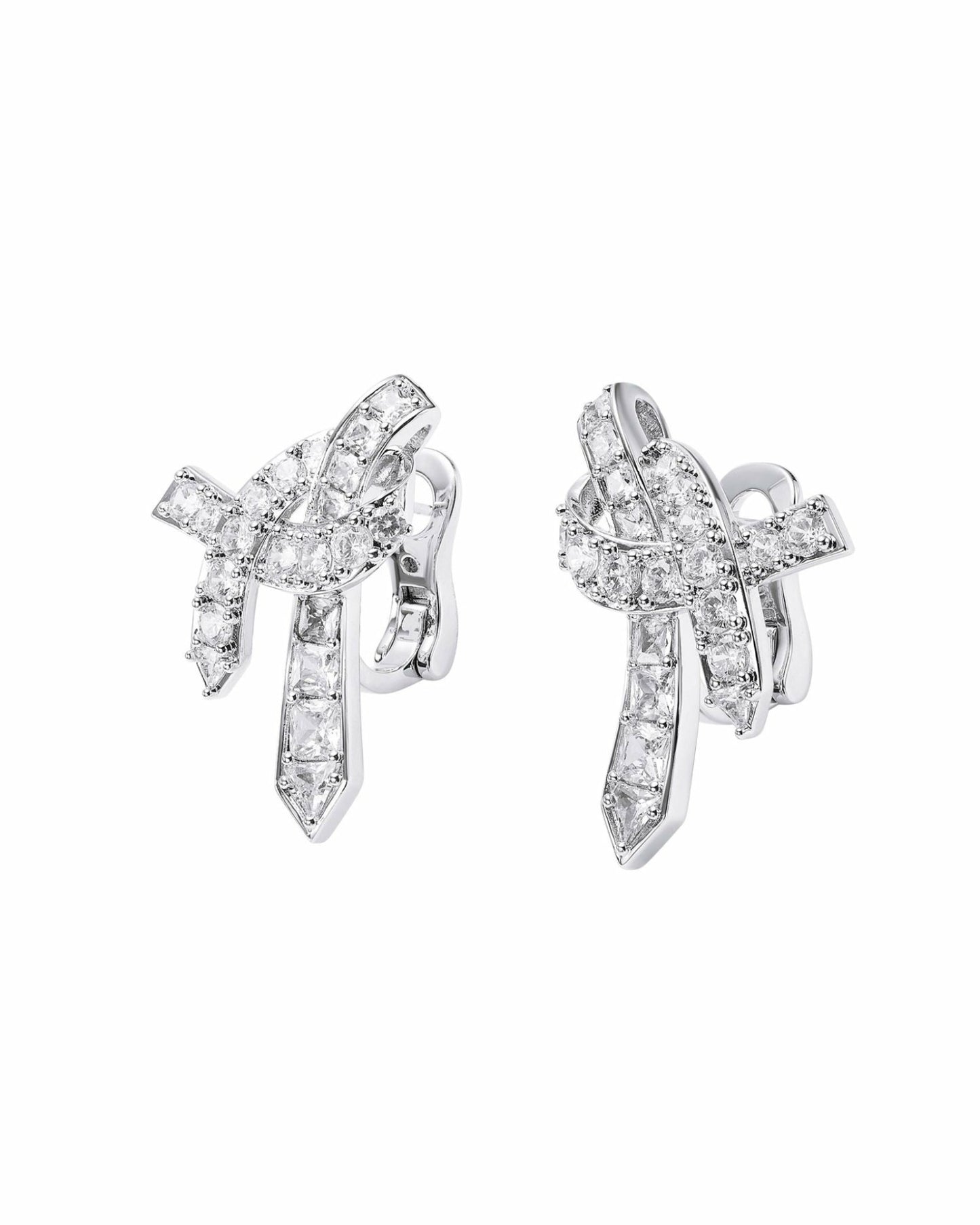 Nana Jacqueline Nicolette Earrings: White Earrings for Bridal Shower White