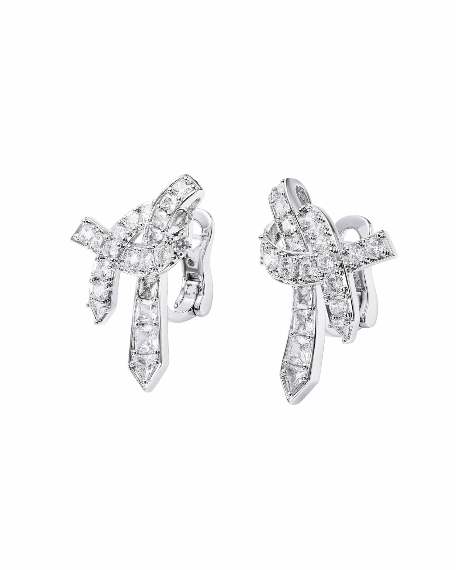 Nana Jacqueline Nicolette Earrings: White Earrings for Bridal Shower White