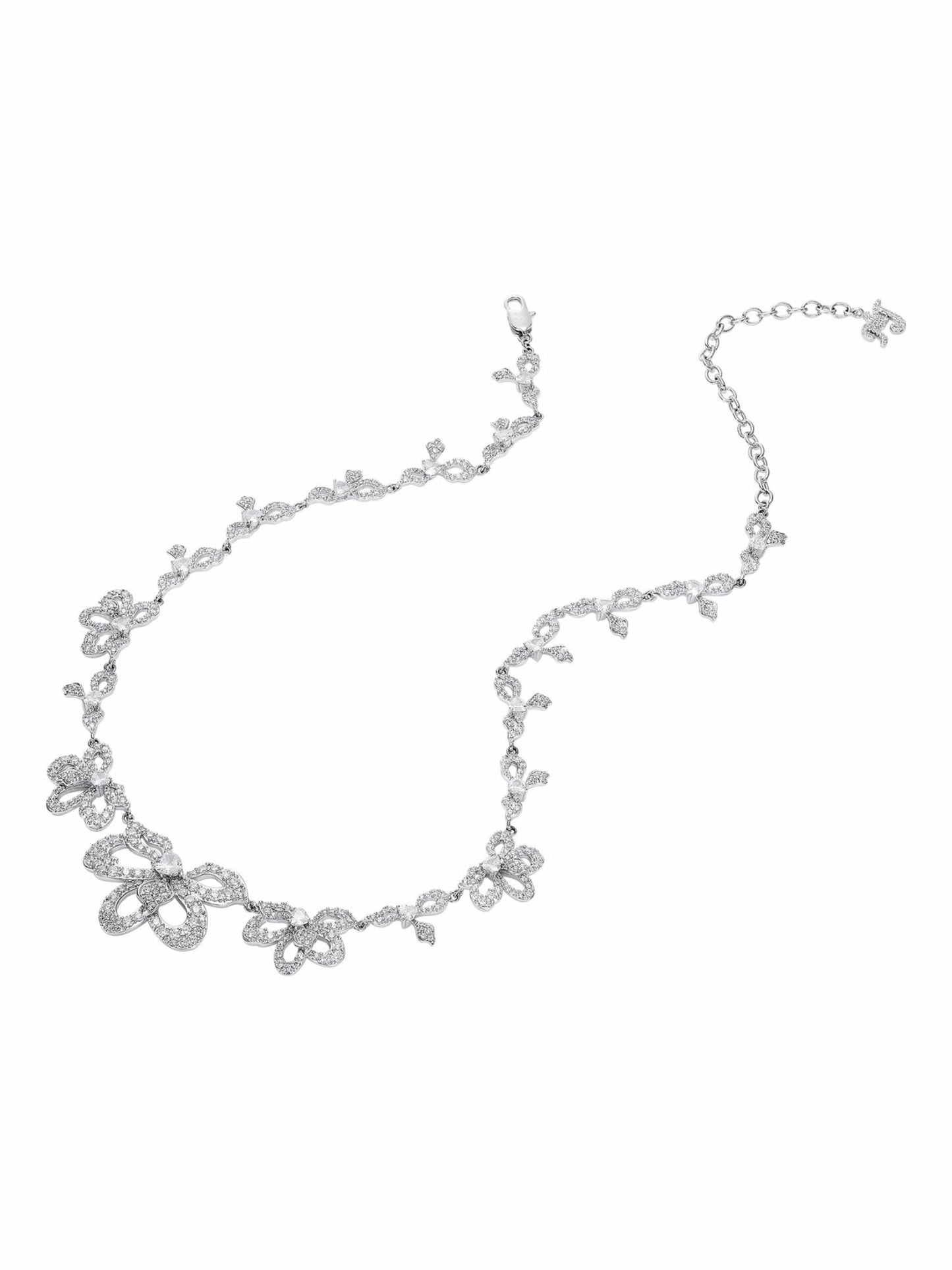 Nana Jacqueline Aurora Necklace: White Necklace for Formal Events White