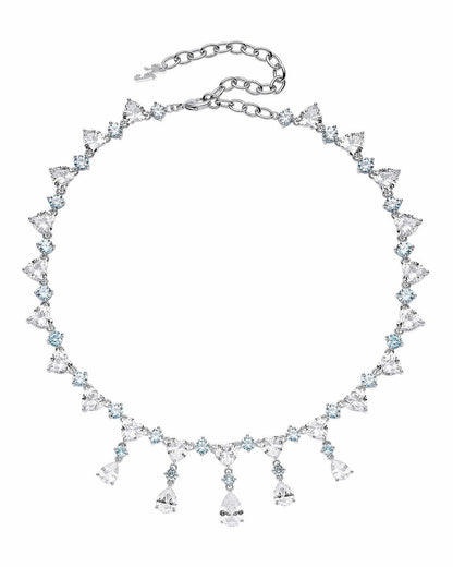 Nana Jacqueline Maya Necklace: Blue Necklace for Wedding Guest Blue
