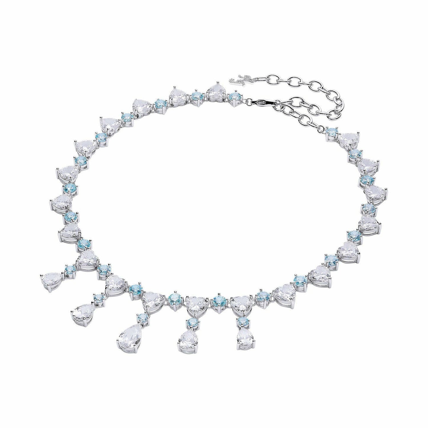 Nana Jacqueline Maya Necklace: Blue Necklace for Wedding Guest Blue
