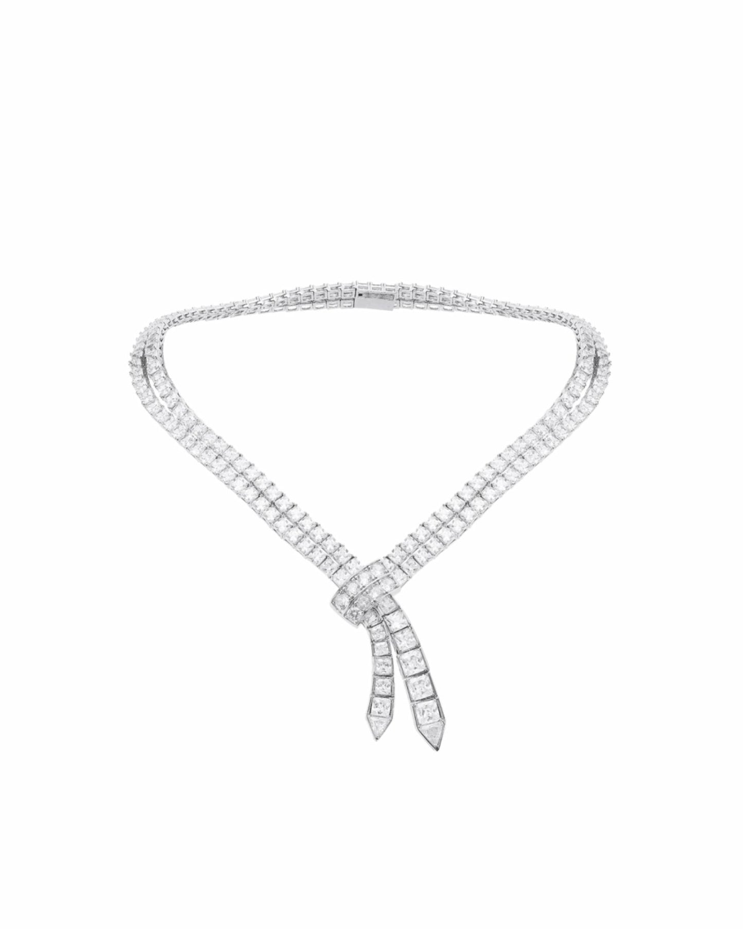 Nana Jacqueline Fiona Necklace: White Necklace for Formal Events White