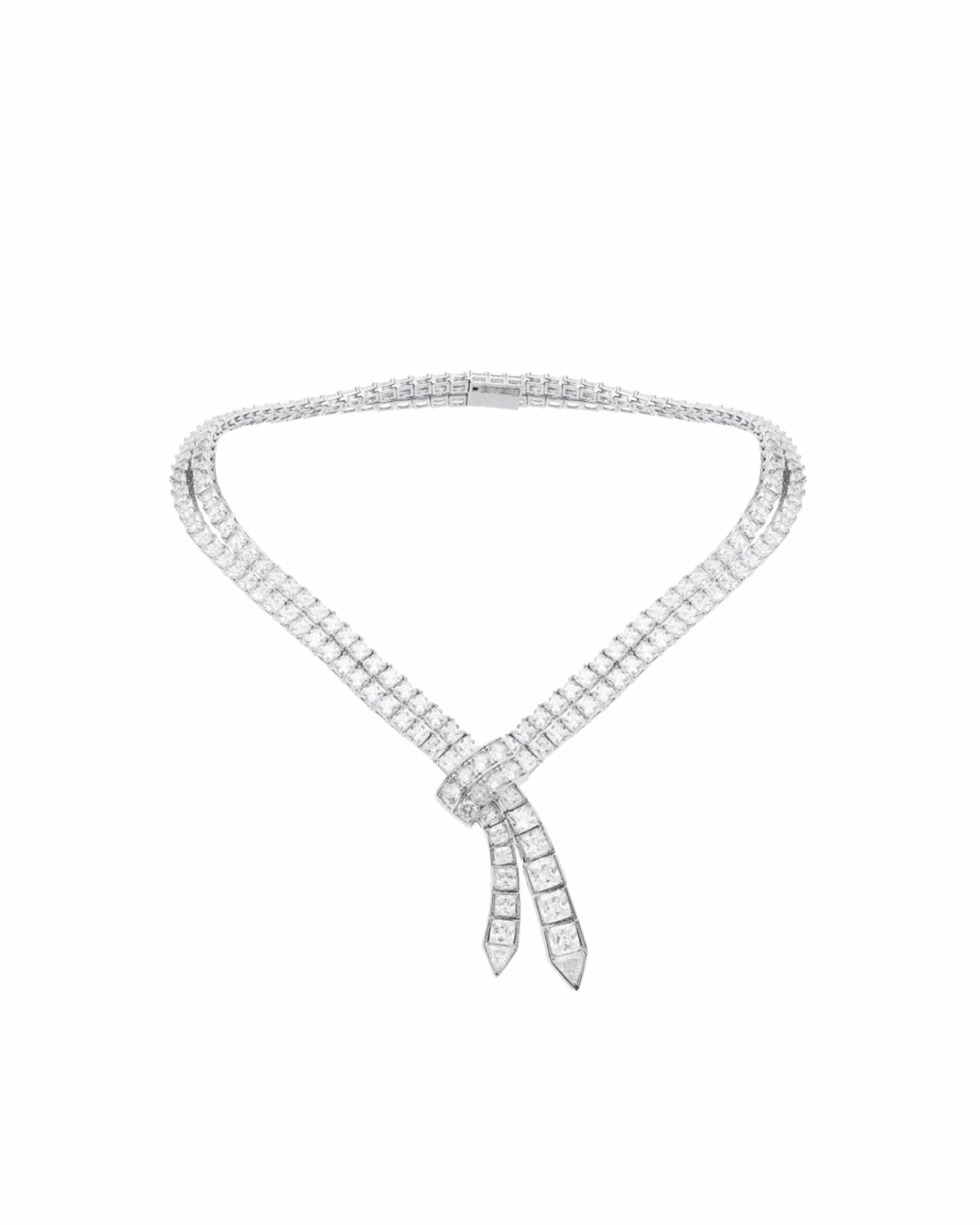 Nana Jacqueline Fiona Necklace: White Necklace for Formal Events White