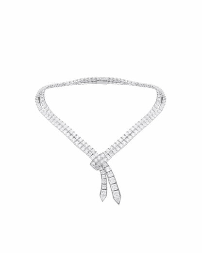 Nana Jacqueline Fiona Necklace: White Necklace for Formal Events White