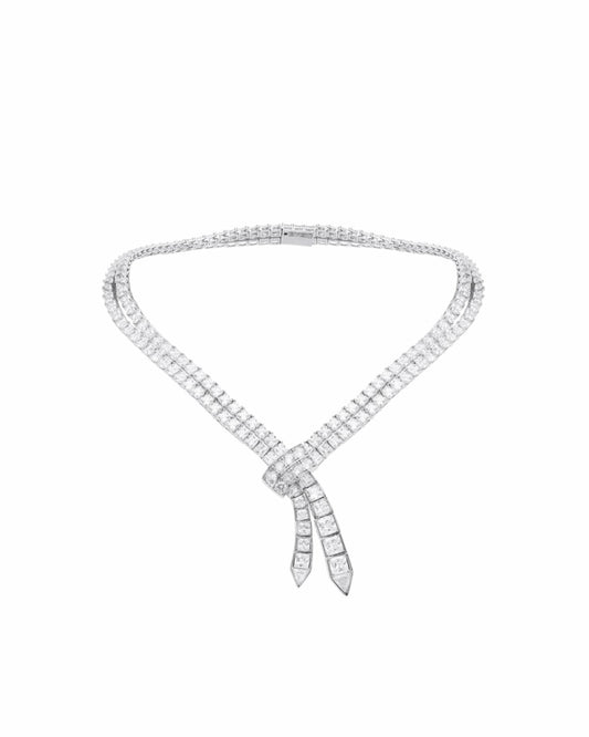 Nana Jacqueline Fiona Necklace: White Necklace for Formal Events White