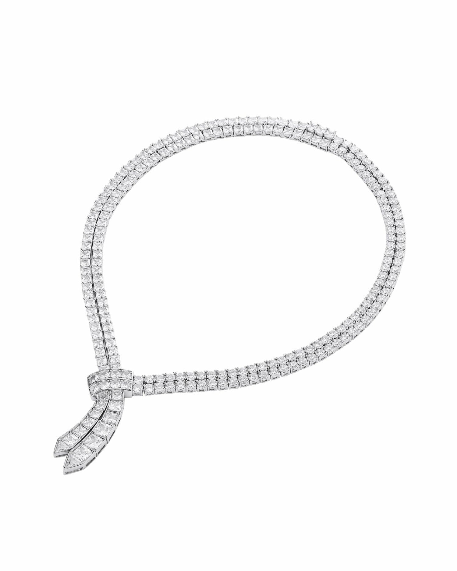 Nana Jacqueline Fiona Necklace: White Necklace for Formal Events White