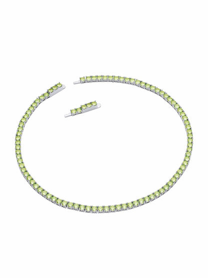 Nana Jacqueline Alexandra Necklace: Green Necklace for Cocktail Party Green