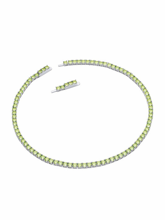 Nana Jacqueline Alexandra Necklace: Green Necklace for Cocktail Party Green