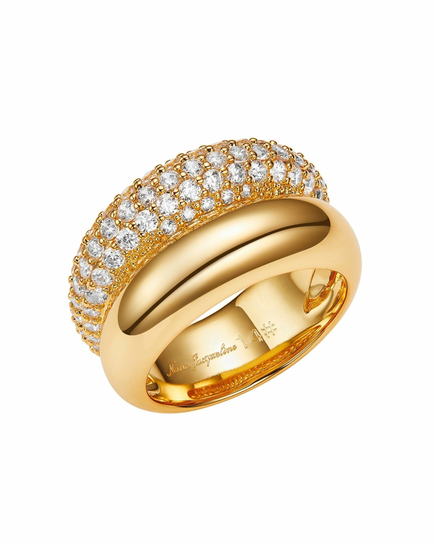 Nana Jacqueline Théa Ring: Gold Ring for Evening Events Gold
