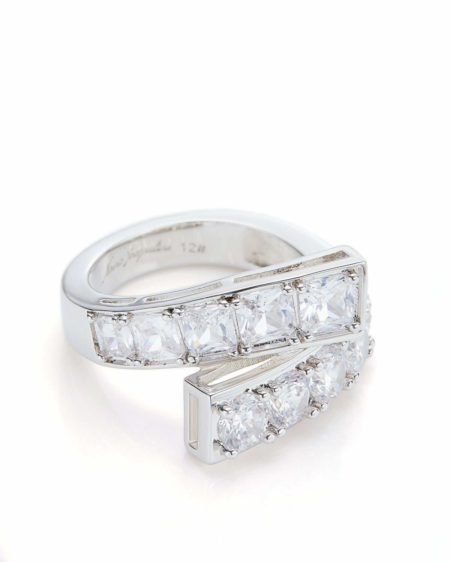 Nana Jacqueline Nicolette Ring: White Ring for Cocktail Party White