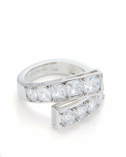 Nana Jacqueline Nicolette Ring: White Ring for Cocktail Party White