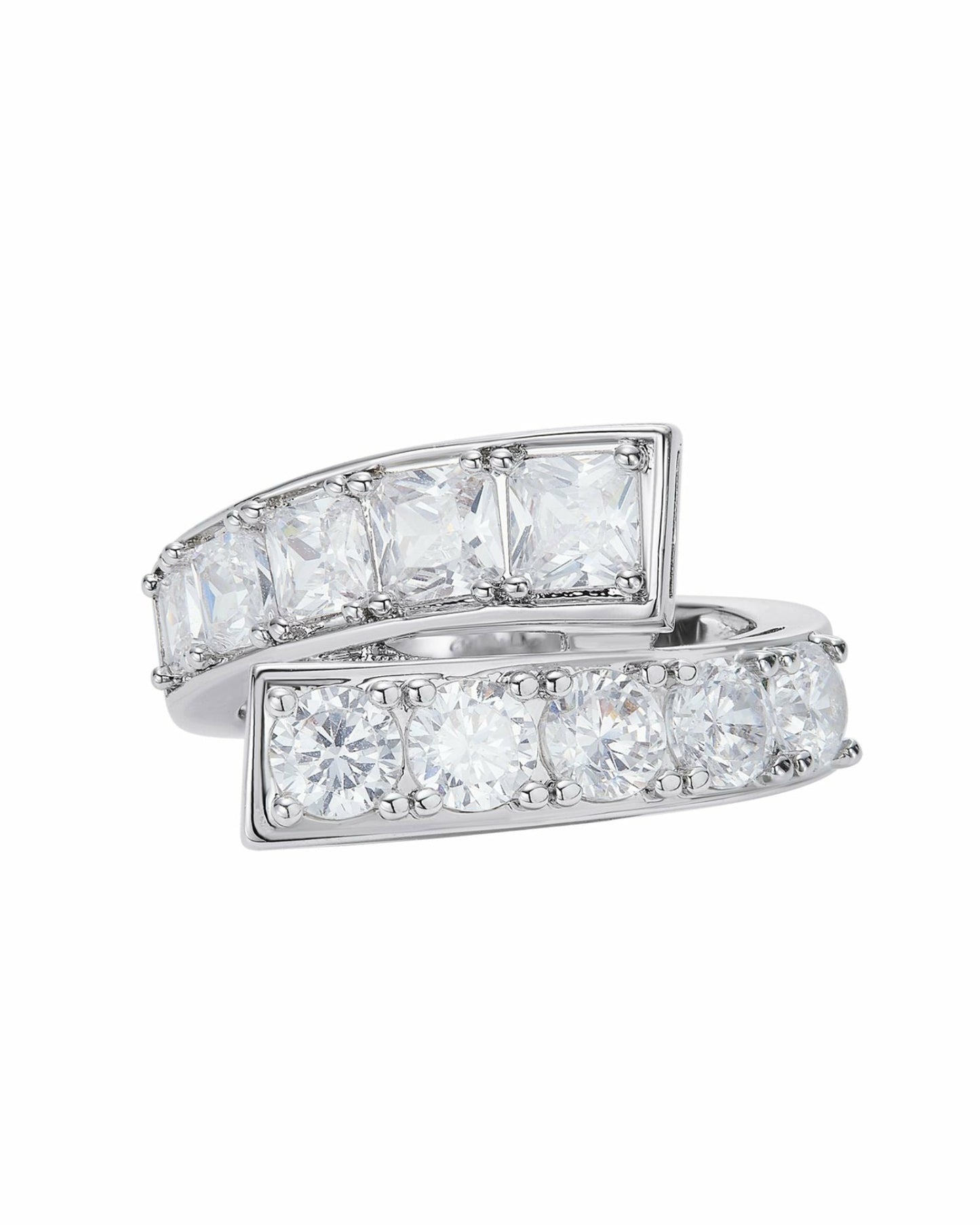 Nana Jacqueline Nicolette Ring: White Ring for Cocktail Party White