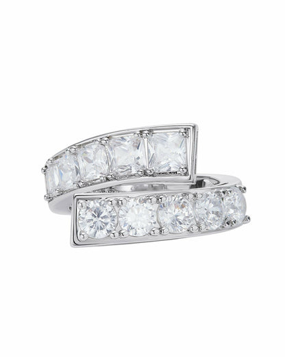 Nana Jacqueline Nicolette Ring: White Ring for Cocktail Party White