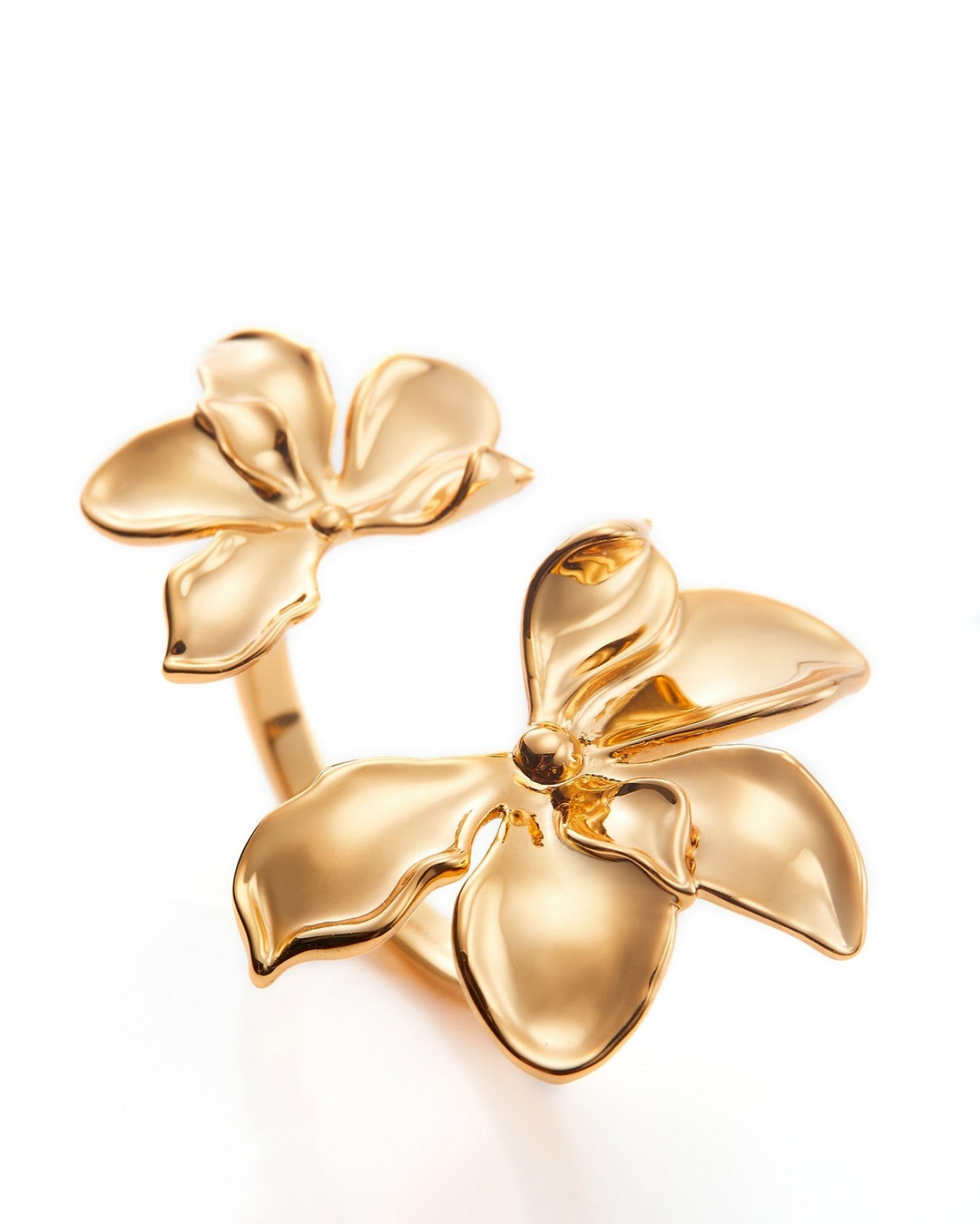 Nana Jacqueline Florence Ring: Gold Ring for Cocktail Party Gold