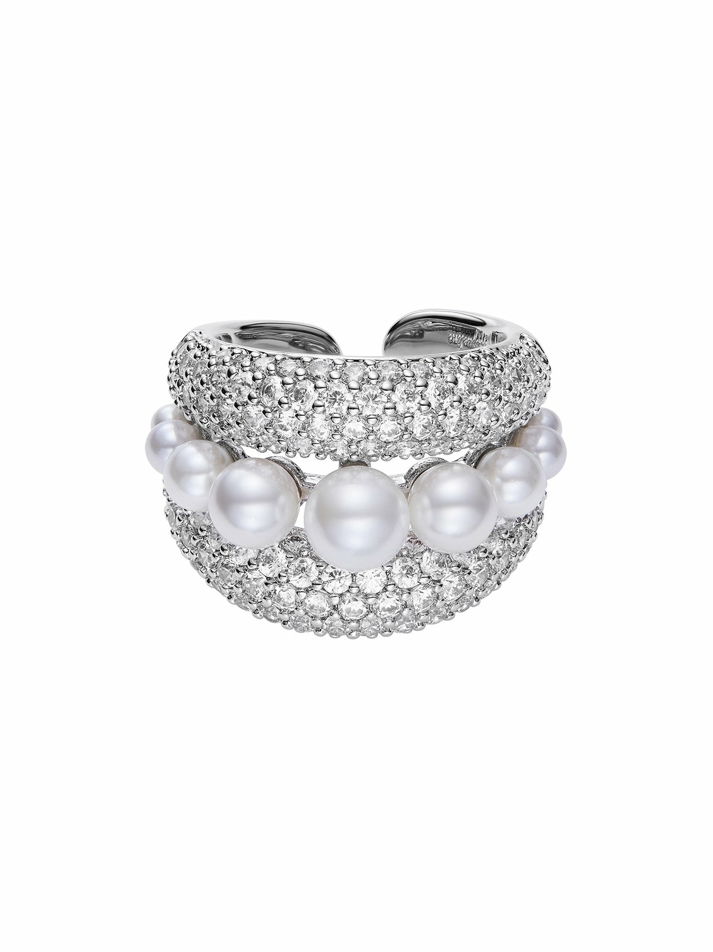 Nana Jacqueline Talia Ring: White Ring for Engagement Party White