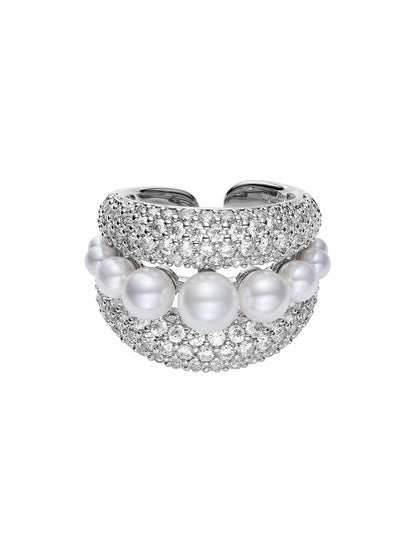 Nana Jacqueline Talia Ring: White Ring for Engagement Party White