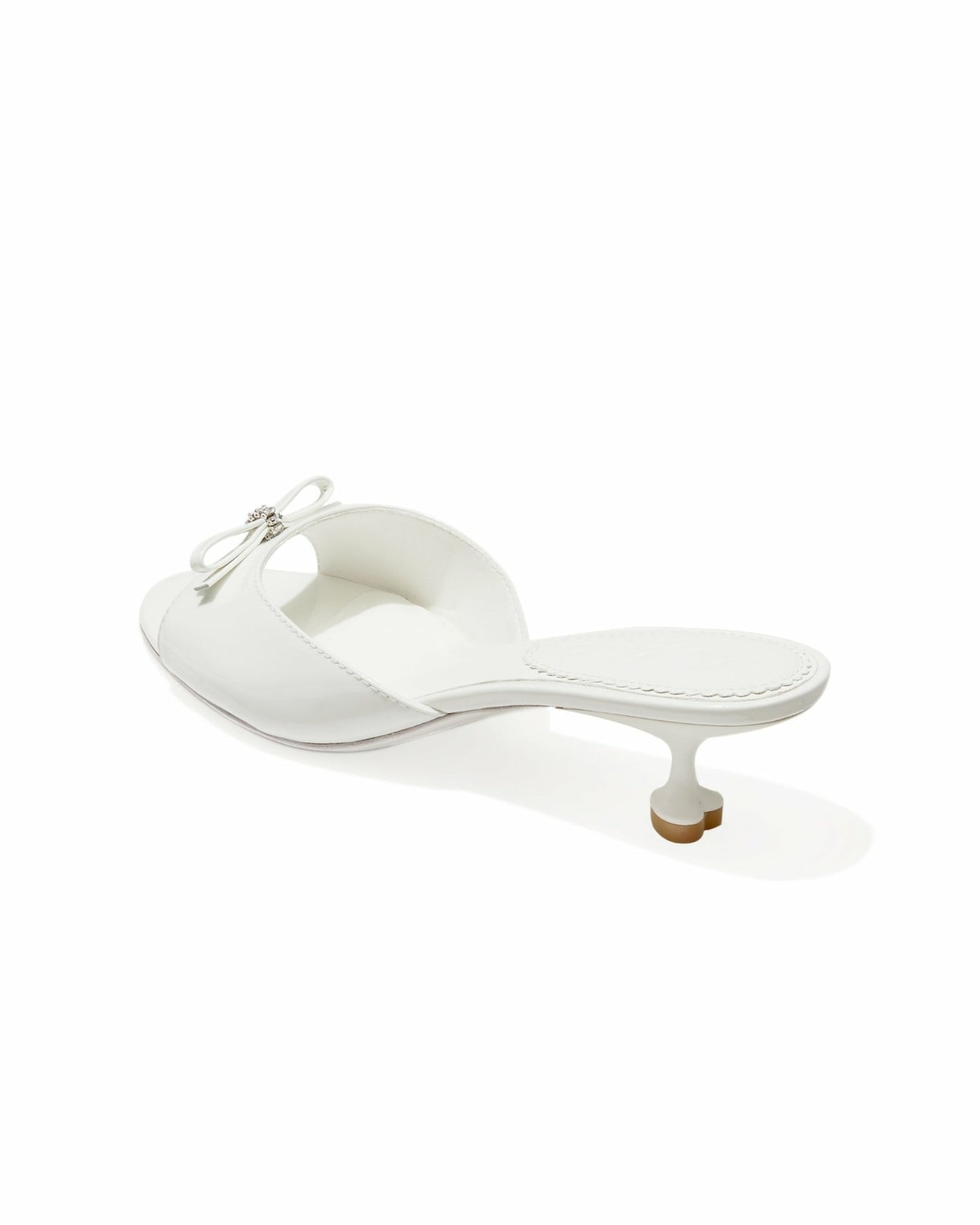 Nana Jacqueline Ella Heart Shoes: White Heels for Bridal Shower White