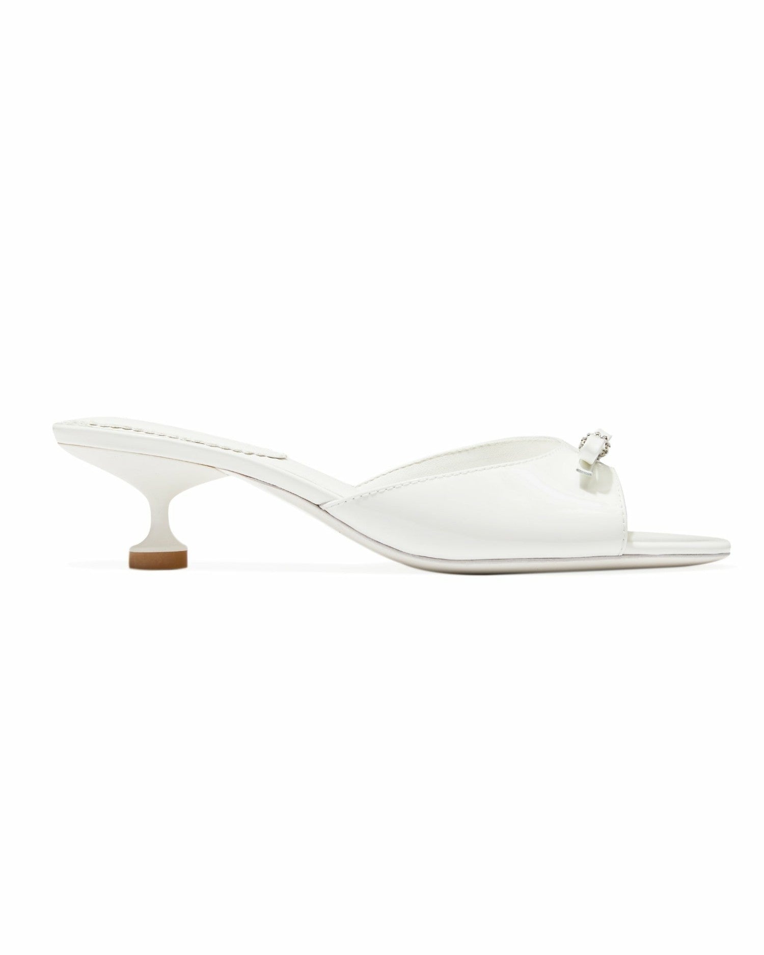 Nana Jacqueline Ella Heart Shoes: White Heels for Bridal Shower White