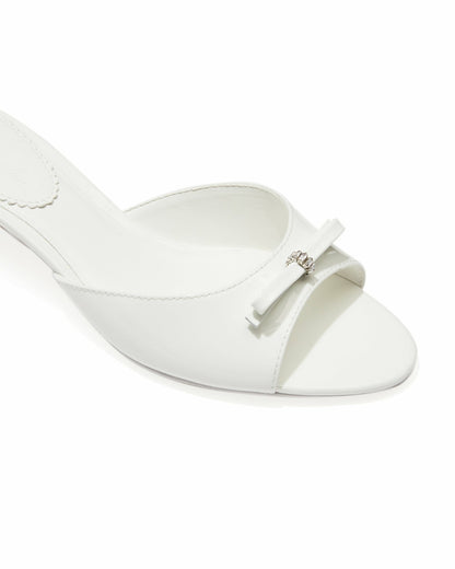 Nana Jacqueline Ella Heart Shoes: White Heels for Bridal Shower White