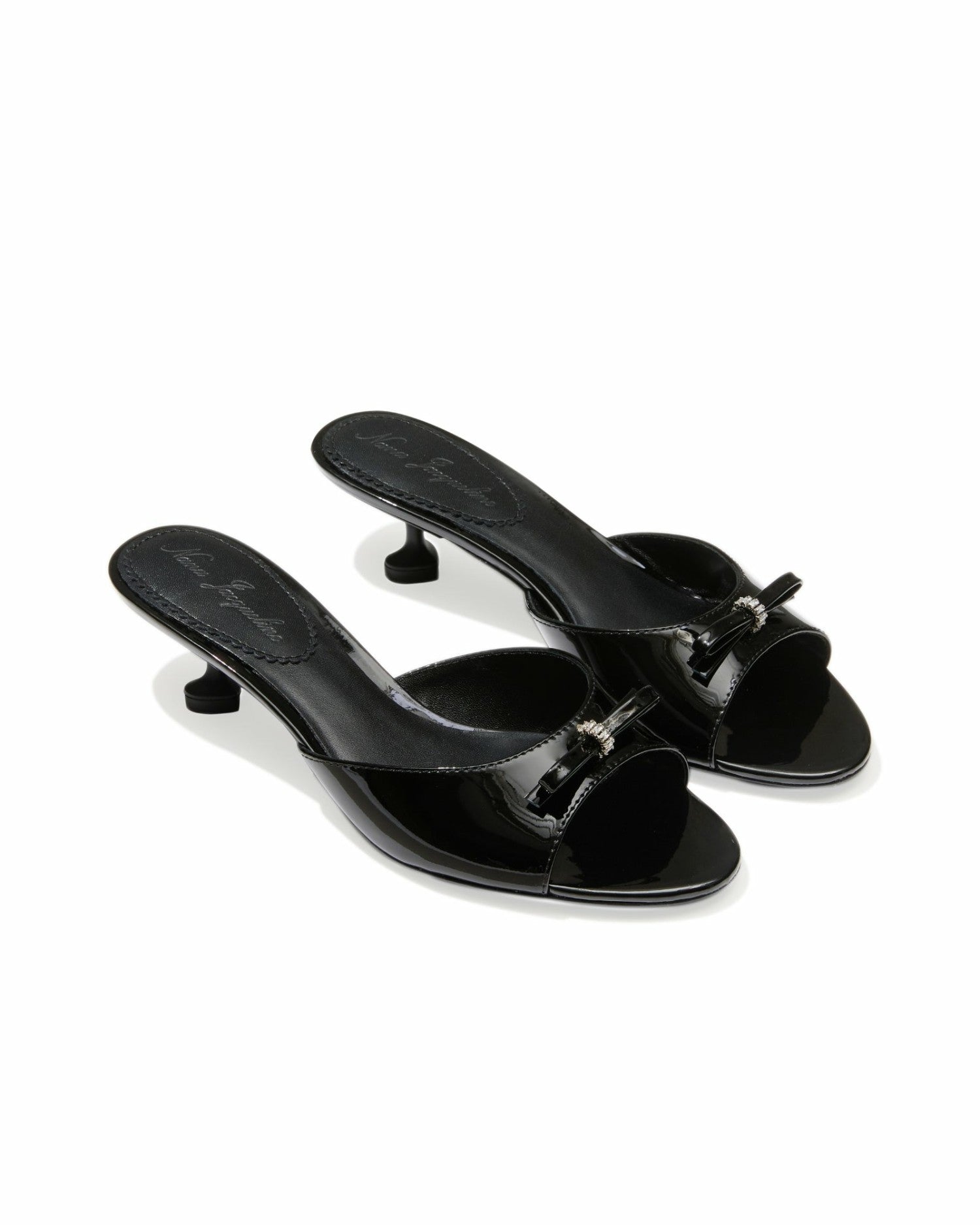 Nana Jacqueline Ella Heart Shoes: Black Heels for Date Night Black