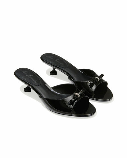 Nana Jacqueline Ella Heart Shoes: Black Heels for Date Night Black